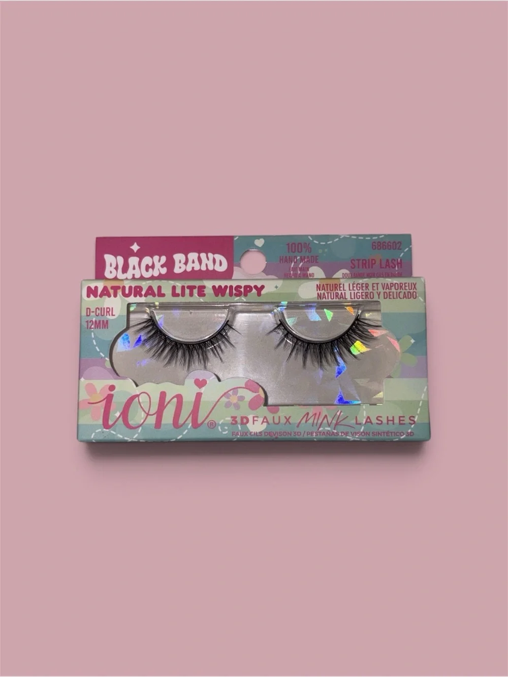 Black Band Natural Lite Wispy 3D Faux Mink Lashes - Black